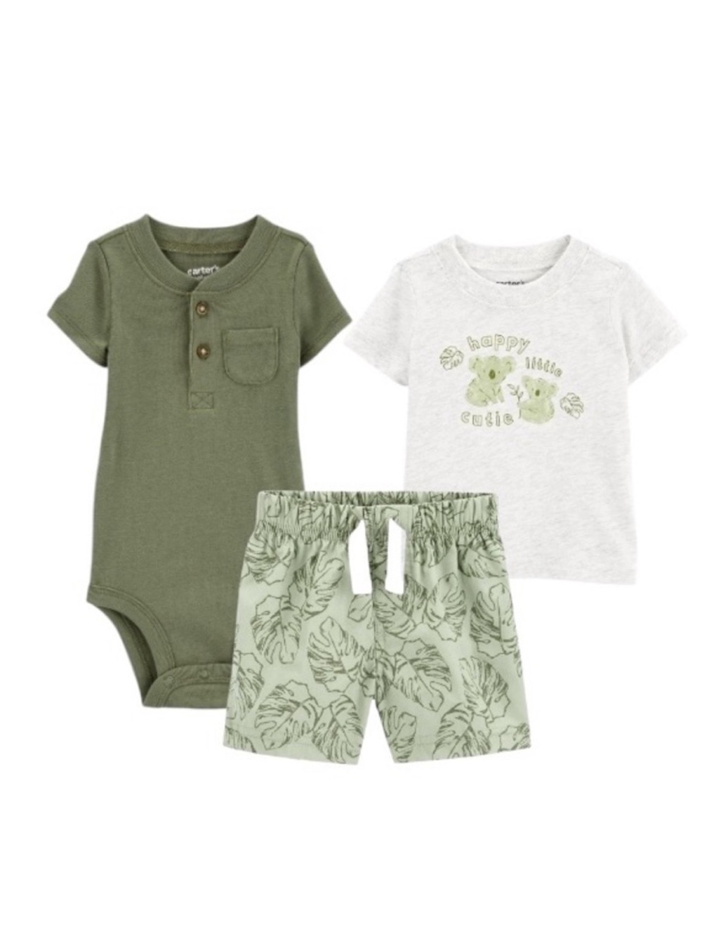 Carter's Happy Little Cutie Panda Bears Matching Set